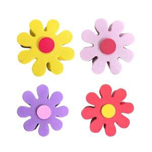 4pcs데이지 자동차 안테나 토퍼, 오토 미러 덩글러, 에어리얼 볼 지붕 사랑스러운 데이지 스티커 장식, 차량용 재미있는 모자, 범용 액세서리