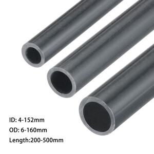 OD 6  160mm 진한 회색 PVC 파이프 정원 관개 급수 피팅 물 용 엄밀한 원형 튜브 고 영향도 DIY 케이블 슬