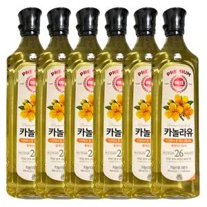 사조 해표 카놀라유 900ml x 6개