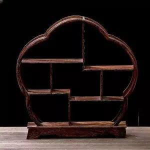 차단스 대나무 다기장 앤틱 찻잔 찻장 컵보드 H. 대나무 6칸 24x10x42cm