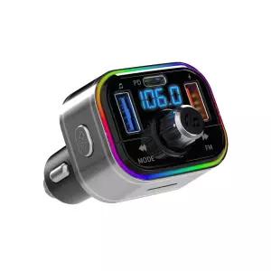 핸즈프리 핸드폰 카팩 충전 스마트폰 블루투스 무선 무드등 멀티 [f96156B]