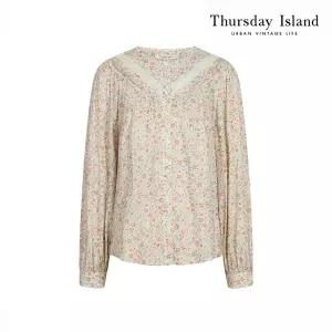 [써스데이아일랜드][Thursday Island] 플라워 풀오픈 블라우스(T242MBL533W)