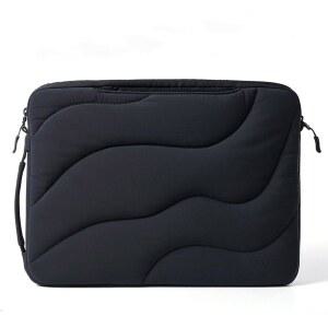 [미국배송] LLANO 14인치 노트북 슬리브 애플호환 PRO용 케이스 DELL hp호환 LENOVO ASUS 태블릿 360 보호 경량 방수 4칸 수납 블랙