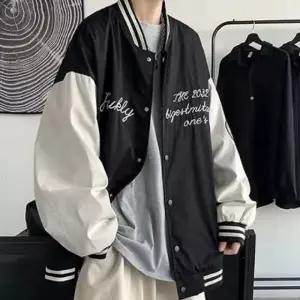 가을 점퍼 롱 야구 점퍼 소매 아우터