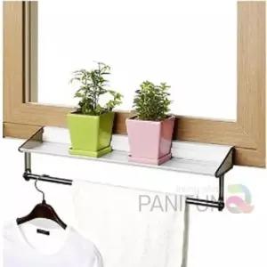 [생활] 창틀선반행거 화분거치대 창틀옷걸이 창문화분걸이 창틀행거 벽선반대