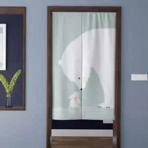 압축봉 패브릭 도어 가리개 커튼 소형 행거가리개 가림막커튼 문가리개