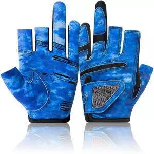 리우무이 3컷 낚시 장갑 남성용 경량 통기성 미끄럼 방지 카약 여성용