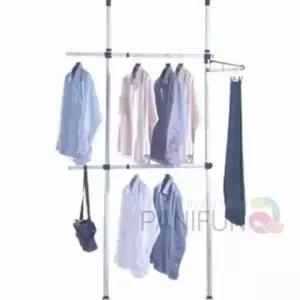 [생활] 2단 걸이행거 옷방행거 벽행거 옷장행거 옷걸이행거 시스템행거