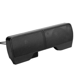 [미국배송] 데스크톱 PC용 HERCHR 컴퓨터 스피커 USB 플러그인 유선 노트북 사운드바 2W+2W 탈착식 4 미니 스피커 스테레오 멀티미디어 태블릿 모니터 폰 3.5MM AUX