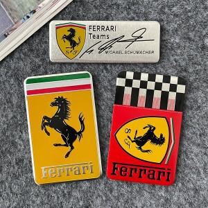 페라리 로마 488 포르토피노 F8 스파이더 SF90 자동차 액세서리용 1개 차량 스타일링 3D 스티커 메탈 배지