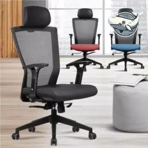 피시방의자 인체공학적 게이밍 의자 높이조절 목받침 포함