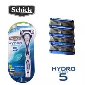 면도기날 쉬크 하이드로 파이브 면도기 리필면도날 4입