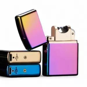 신개념 지포형 플라즈마 전자 라이터 USB 충전 토치형 케이스포함 IRO5+2vdZ