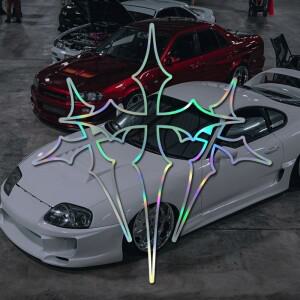 방수 삼중 십자가 스티커 아름다운 디자인의 자동차 데칼로 당신의 차량에 믿음을 표현하세요