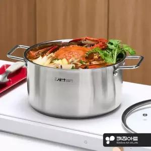 키친아트 인덕션겸용 스텐냄비 26곰솥 곰탕 큰냄비