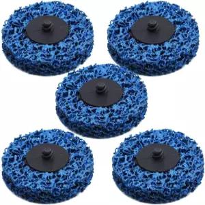 파인드몰 5팩 3인치 퀵 체인지 이지 스트립과 깨끗한 디스크 페인트 녹 표면 준비를 위한 프리미엄 연마 휠