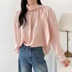 [NS홈쇼핑][샵앤] 여성 드레이프 타이 하객룩 쉬폰 블라우스 NYS-WBL-5143[35749842]