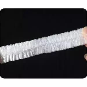 위생 모자 머리 팩 파마 미용실 헤어 샤워 머리망 두건 캡 목욕 덮개 일회용 염색 비닐 방수 100매 1회용