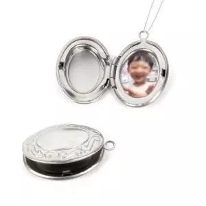 엔틱 스테인레스 사진 액자 목걸이 팬던트 미니팬던트 목걸이미니팬던트 액자목걸이