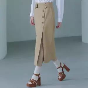 [미쏘] 코튼 슬릿 스커트 (MIWWHD919B-T)