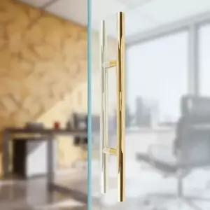 강화유리손잡이 골드 강화도어손잡이 빌딩유리문 손잡이