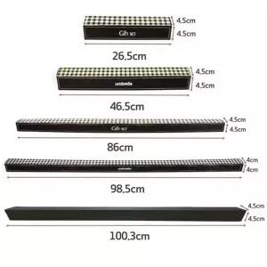 장우산 상자 답례품 접이식 기념품 선물용 우산 상자 고급 긴우산 사은품 보관 박스 2단 전용 3단 포장