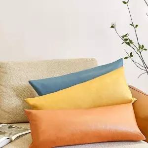 틈새막이 소파 목베개 보호 발빠짐 긴 생강노랑