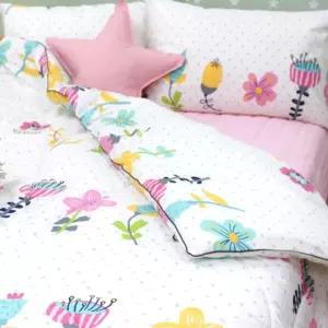 순면 100% 어린이 초등 학생 주니어 차렵 이불 동물 꽃 플라워 pyl8+8bPV