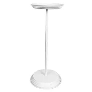 [골드스마일]IG9021e 모던 메탈 화분 받침대 스탠드형 화이트 국산 철제정리대