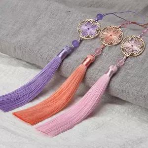 전통 노리개 고급 매듭 여성 한복 노리개 장신구 복주머니 열쇠고리 차량용 외국인 주얼리 공예품 꽃무늬