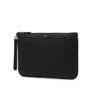 [롯데백화점]닥스 액세서리 [신상품] 블랙 로고장식 소가죽 클러치백 DBBA6E030BK