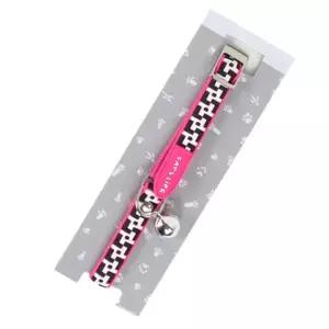 고양이 신축성 고무 목걸이 크라카우 핑크 1P 방울 고양이목줄