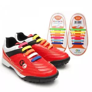 간편 실리콘 운동화 끈 끈없는 운동화 실리콘 끈 신축성 컬러