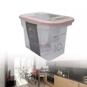 쌀독 원터치 보관 잡곡통 보관통 라이스키퍼 칼라랜덤 잡곡통