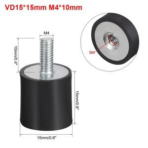 1개  M4 M5 M6 M8 고무 충격 흡수기 방진 수나사 댐퍼 마운트 VD 타입 보빈 아이솔레이터 보트 자동차용