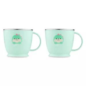 에디슨 유아컵 스텐컵 양치컵 논슬립 240ml 공룡X2