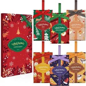 가정 및 사무실에서 오래 지속되는 홀리데이 향을 위한 6가지 축제 아로마 세트 STRN 크리스마스 향 주머니