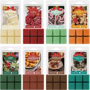 소울오리진 크리스마스 향 왁스 녹음 홀리데이 따뜻한 향의 강한 대두 큐브/타르트 가정용 캔들 겨우살이