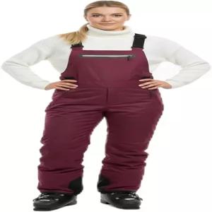 북극 퀘스트 여성 스키 스노우 빕스 팬츠 보온 방수 오버롤 스노보드 겨울 바지