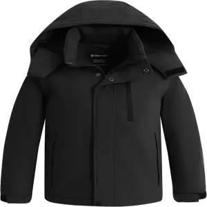 완도 보이 방수 스키 재킷 플리스 스노보드 따뜻한 두꺼운 겨울 코트 후드 레인코트