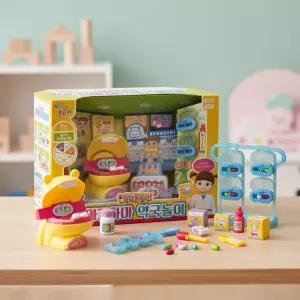 콩순이 알약을꿀꺽 아기하마 약국놀이 약사 의사 역할 병원놀이 직업체험 캐릭터 소꿉 장난감