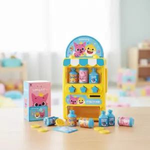 핑크퐁 노래하는 자판기 동요 멜로디 버튼 장난감 음료수 뽑기놀이 소꿉놀이 장난감 유아