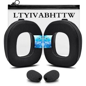 [미국배송] ASTRO A50 4세대 5세대 A50X 전용 쿨링 젤 교체 이어패드 LTYIVABHTW 제작 내구성 두께 및 방음 개선 마이크 폼 | 블랙