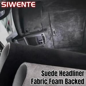 자동차 지붕 천장 천장재 시트 트럭 내부 개조 수리용 스웨이드 스펀지 포함