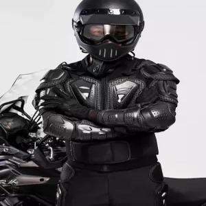 바이크 보호복 세트 장비 갑옷 방수 슈트 전신패딩 통기성 전신 상의 상하의 블랙 올블랙