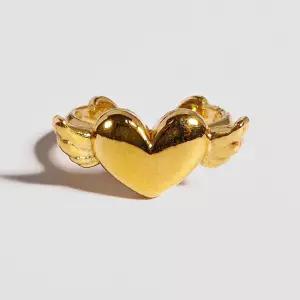 24K 순금 엔젤 하트 윙 돌 반지 99.9% 첫돌 백일 기념 아기 조카 손자 손녀 선물