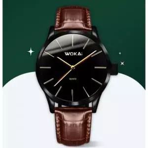 시계 패션 초 시험 오카이 바늘 아날로그 학생 가죽