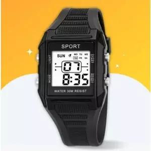 패션 스퀘어 전자 시계 디지털 손목 남성 사각 여성