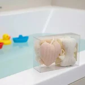 샤워타올 스펀지 욕실 각질제거 때밀이 목욕 하트본 선물세트