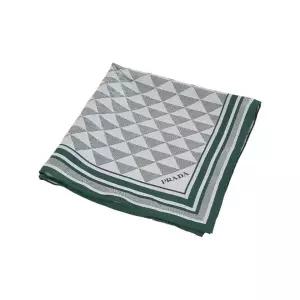 [프라다] FW25 여성 자카드 실크 스카프 1FF004 2C81 F077U